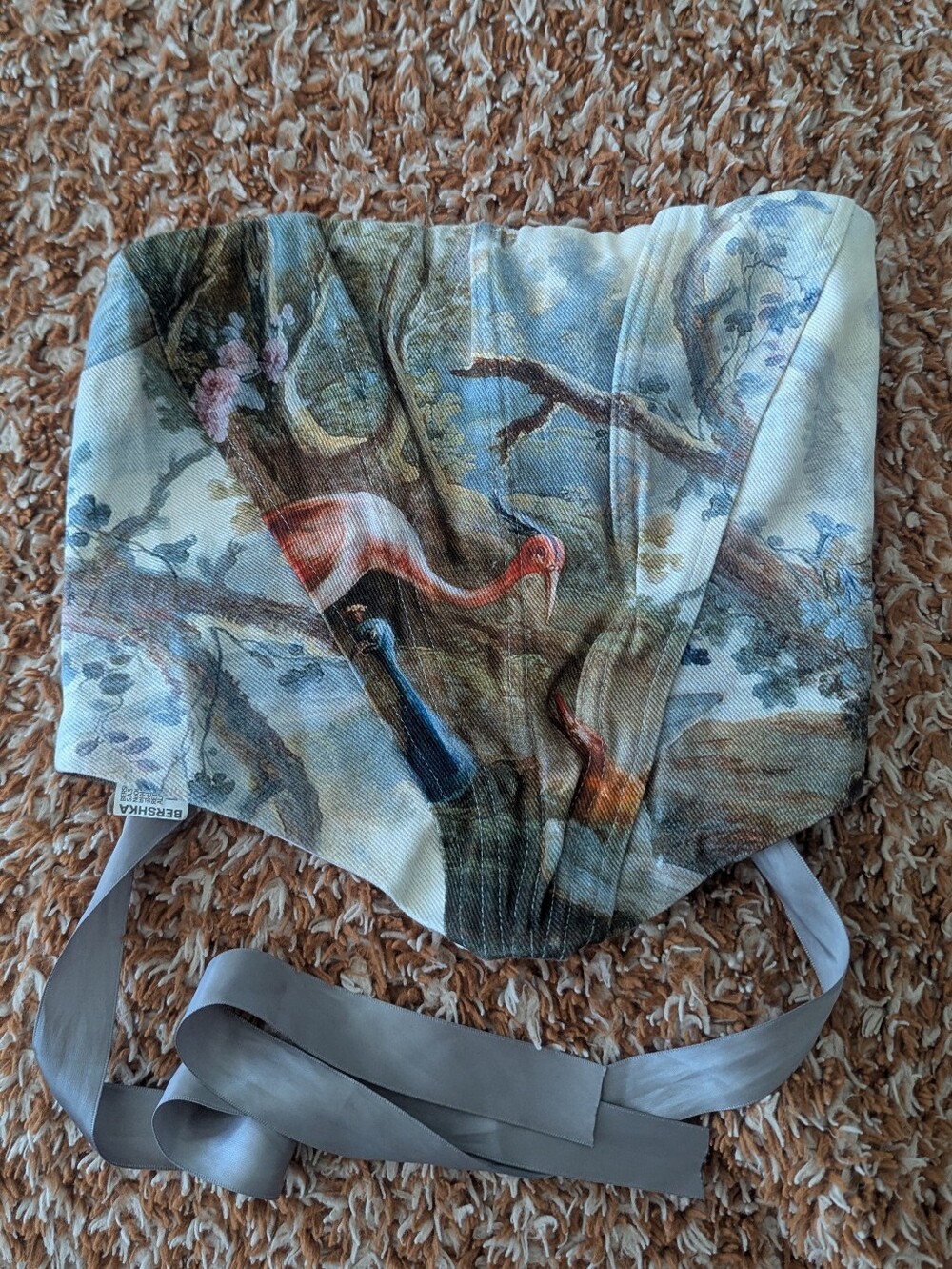 Bershka Patterned Corset Top